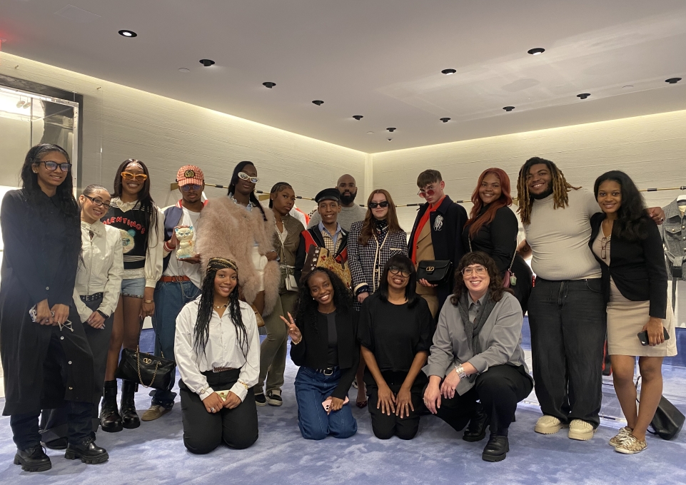 Group of students on an industry visit